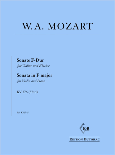 Cover - Mozart, Sonate F-Dur KV 376
